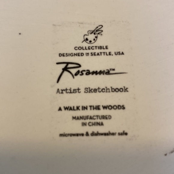 Artist Sketchbook “a walk in the woods” serving tray -hard to find out of stock - Picture 7 of 10